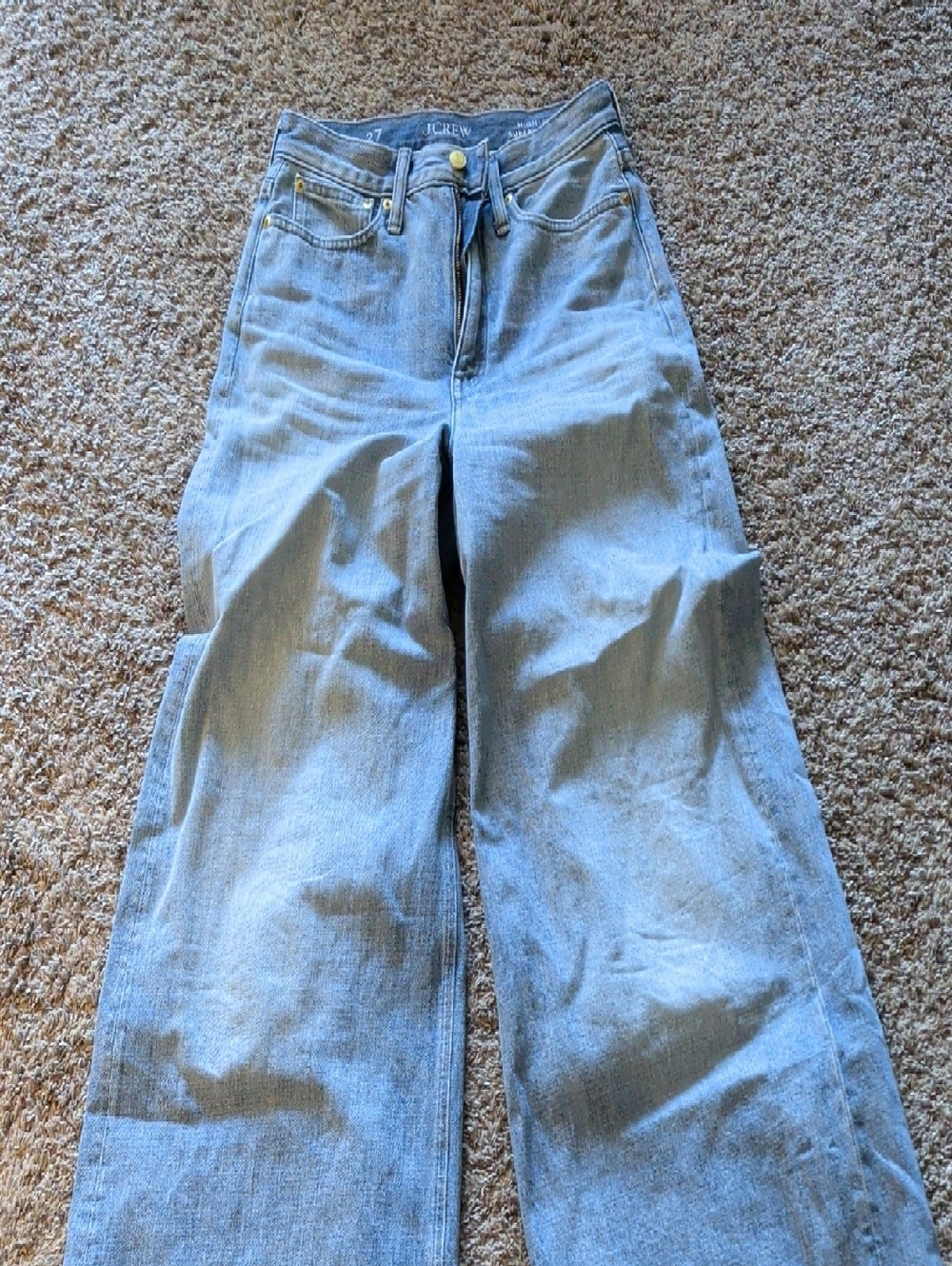 J. Crew Super Wide-Leg Denim Jeans Size 27 EUC